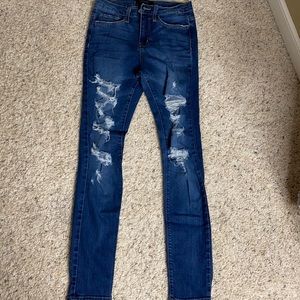 -Flying Monkey High Rise Stretch Jeans